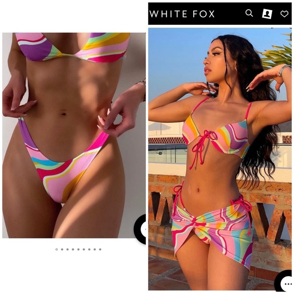 White Fox Swim Set - Picture 12 of 16